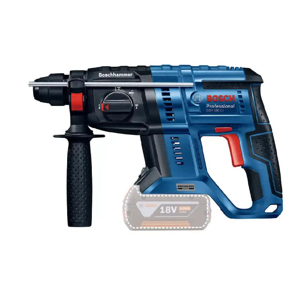 Martelo perfurador a bateria Bosch GBH 180-LI Brushless 18V SB — fotografia 2