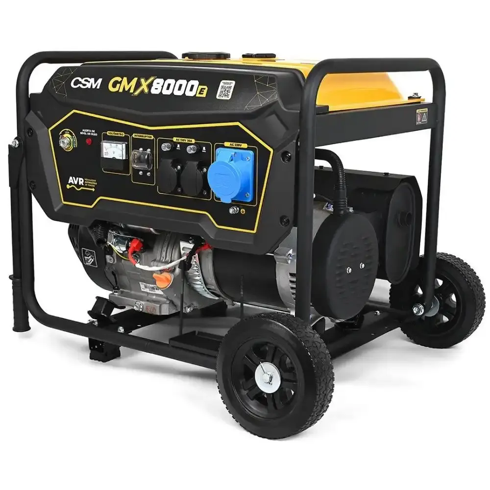 Gerador portátil a gasolina 7 KVA 16HP 110/220V GMX8000E CSM — fotografia 4