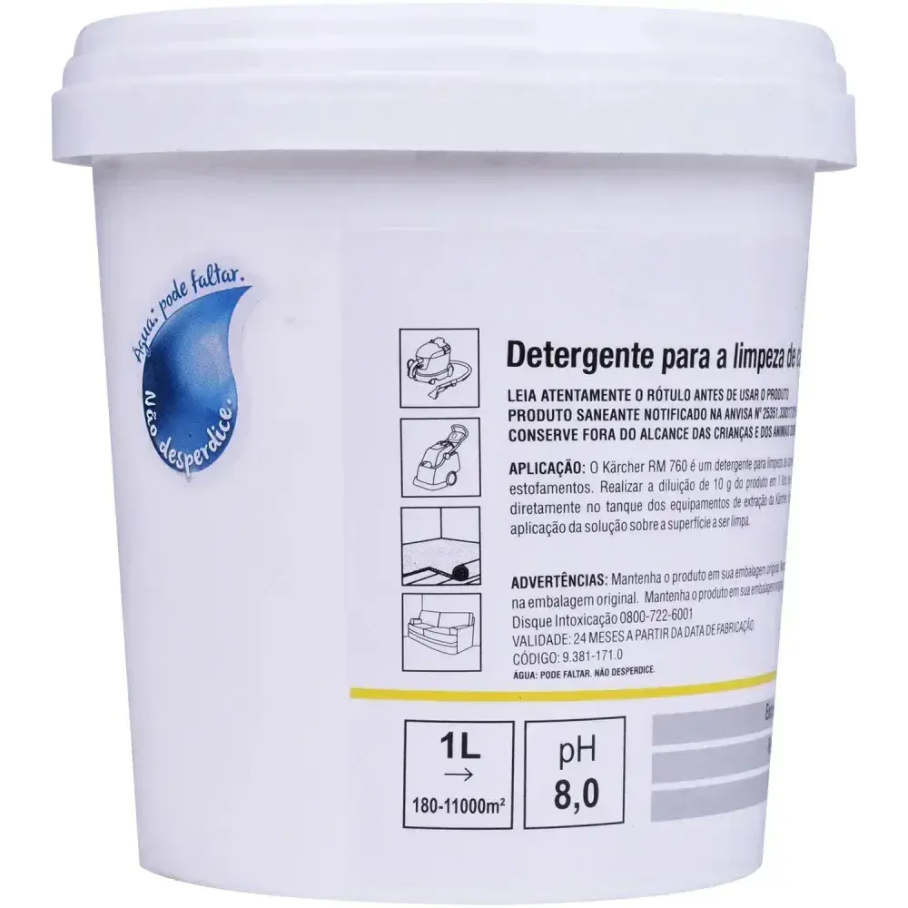 Detergente em pó para extratoras 800GR RM760 Karcher — fotografia 7