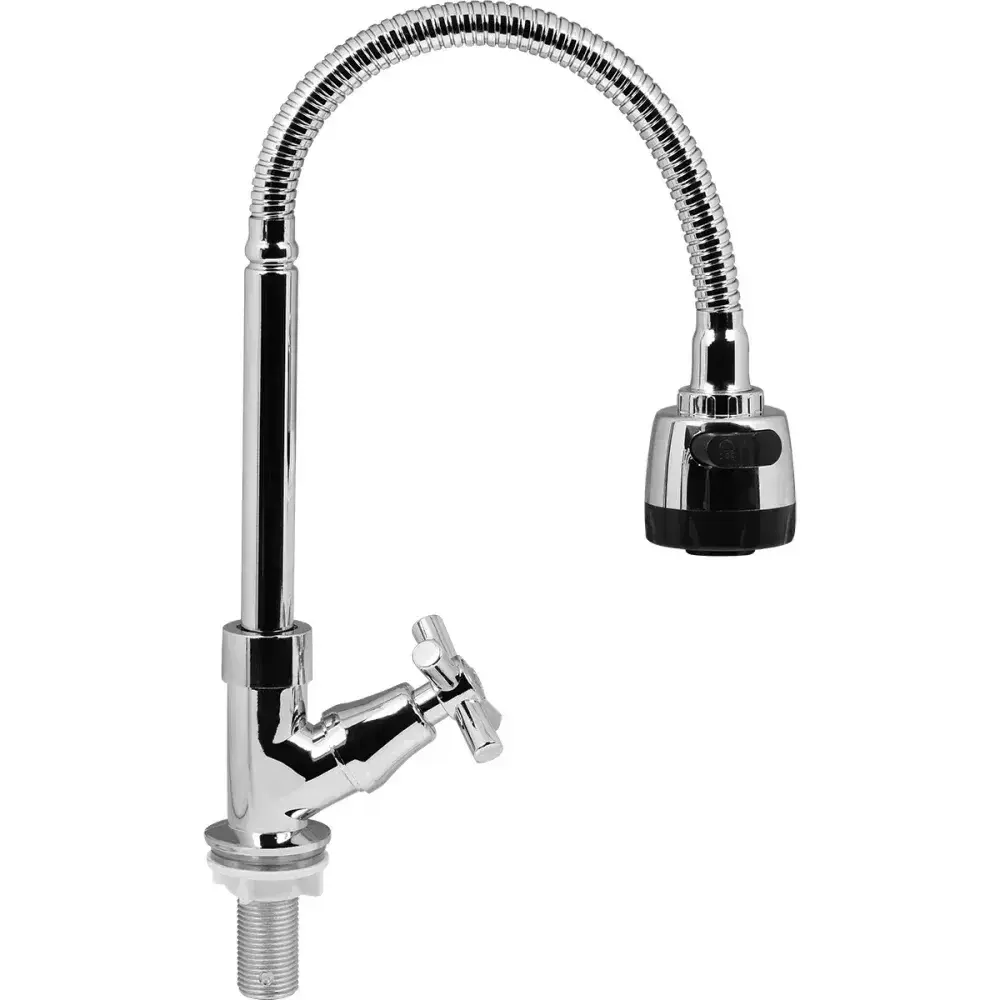 Torneira bica flexível 1/4 mesa gourmet C66 Liege — fotografia de referência