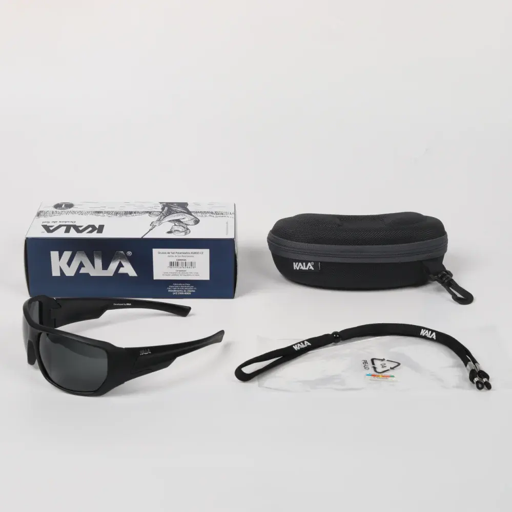 Óculos de sol polarizado KG800 preto Kala — fotografia 5