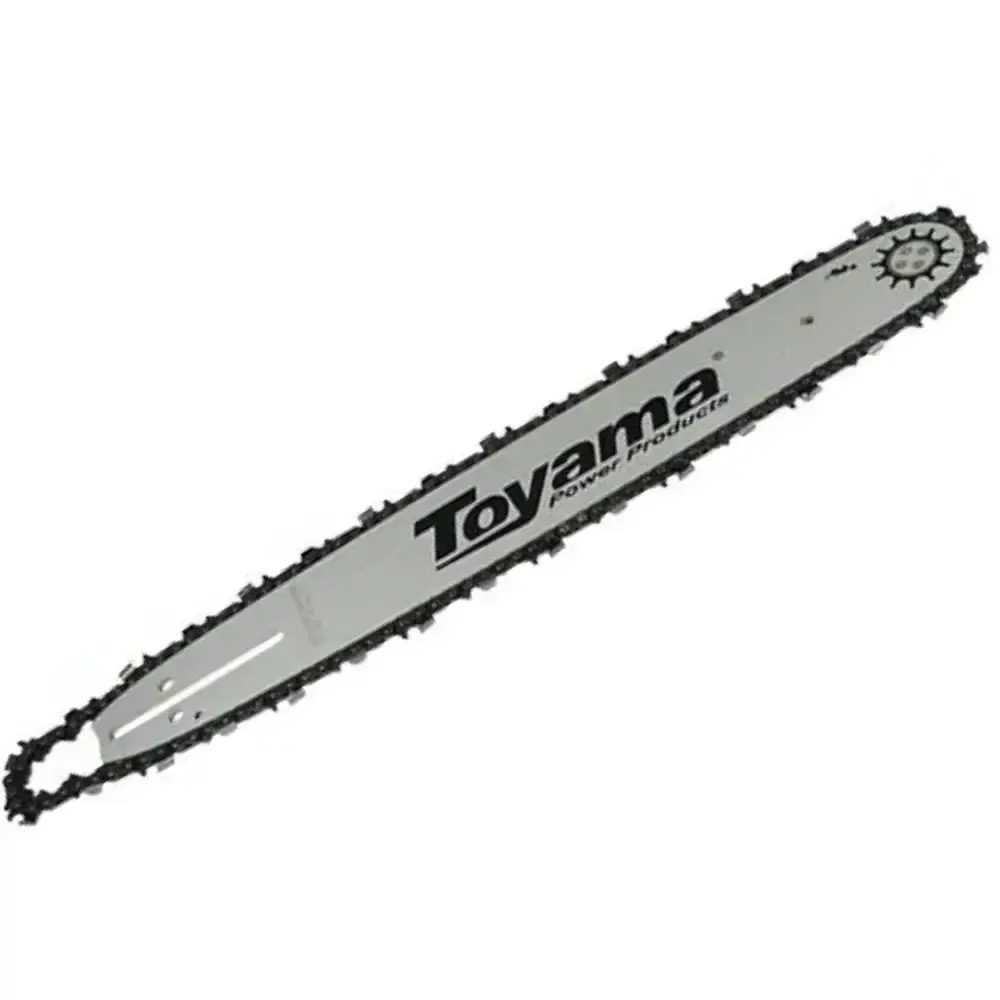 Sabre para motosserra com corrente 14POL ponta rolante 3/8 35CM 52 elos Toyama