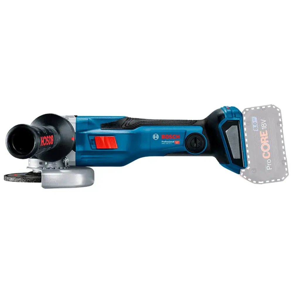 Esmerilhadeira angular gws 18V-15 c 5” 1500W Bosch — fotografia 3