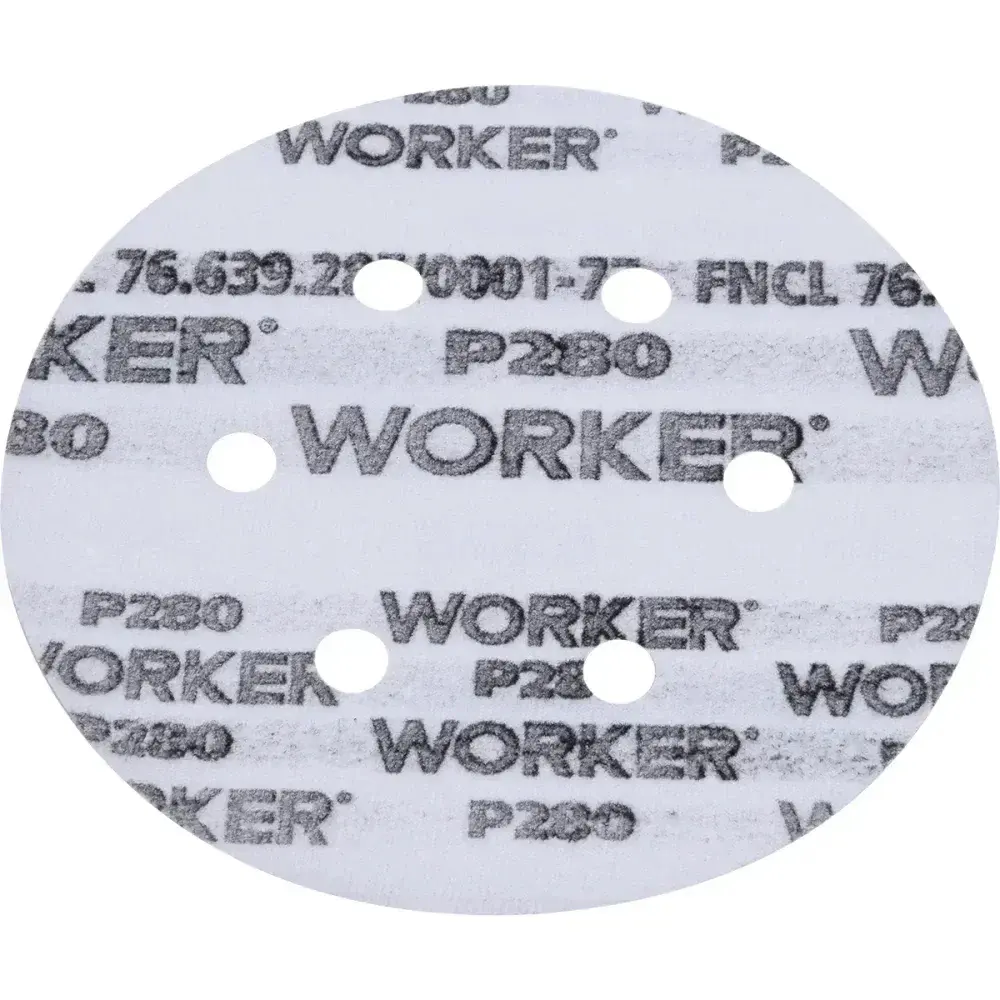 Disco de lixa tipo velcro 6 152MM grão 600 Worker — fotografia 4
