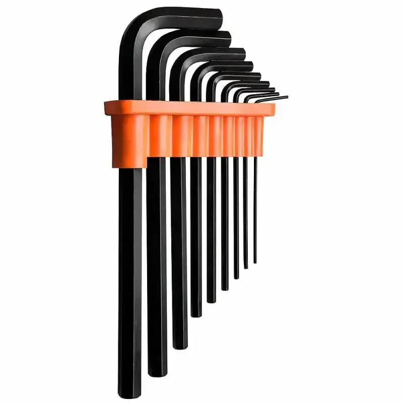 Jogo de chave hexagonal 1/16 a 3/8 pol longa kit com 9 peças Tramontina — fotografia de referência