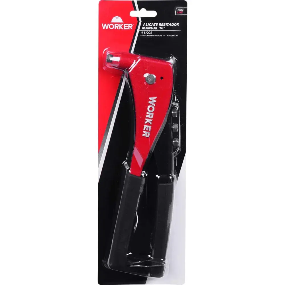 Alicate rebitador com 4 bicos 10.1/2 Worker — fotografia 7