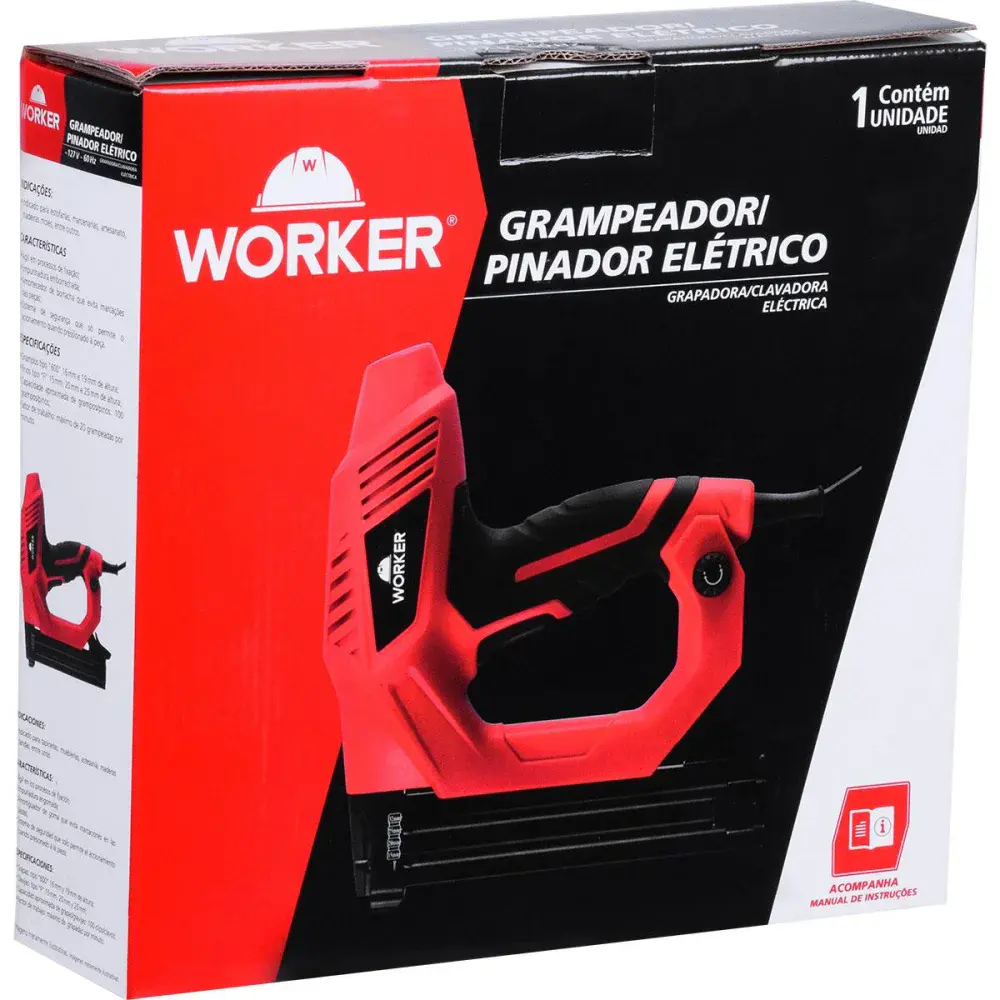 Grampeador e pinador elétrico 60HZ Worker — fotografia 5