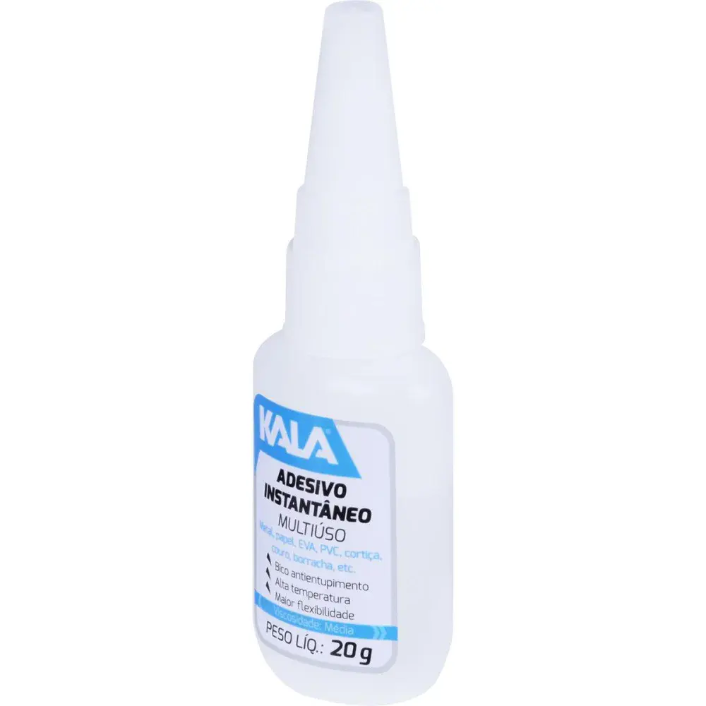 Adesivo instantâneo com bico antientupimento 20G Kala — fotografia 3