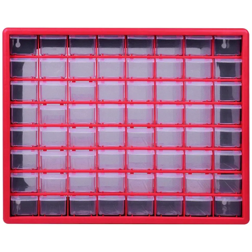 Organizador de plástico multiúso 64 gavetas 500X160MM Worker — fotografia 7