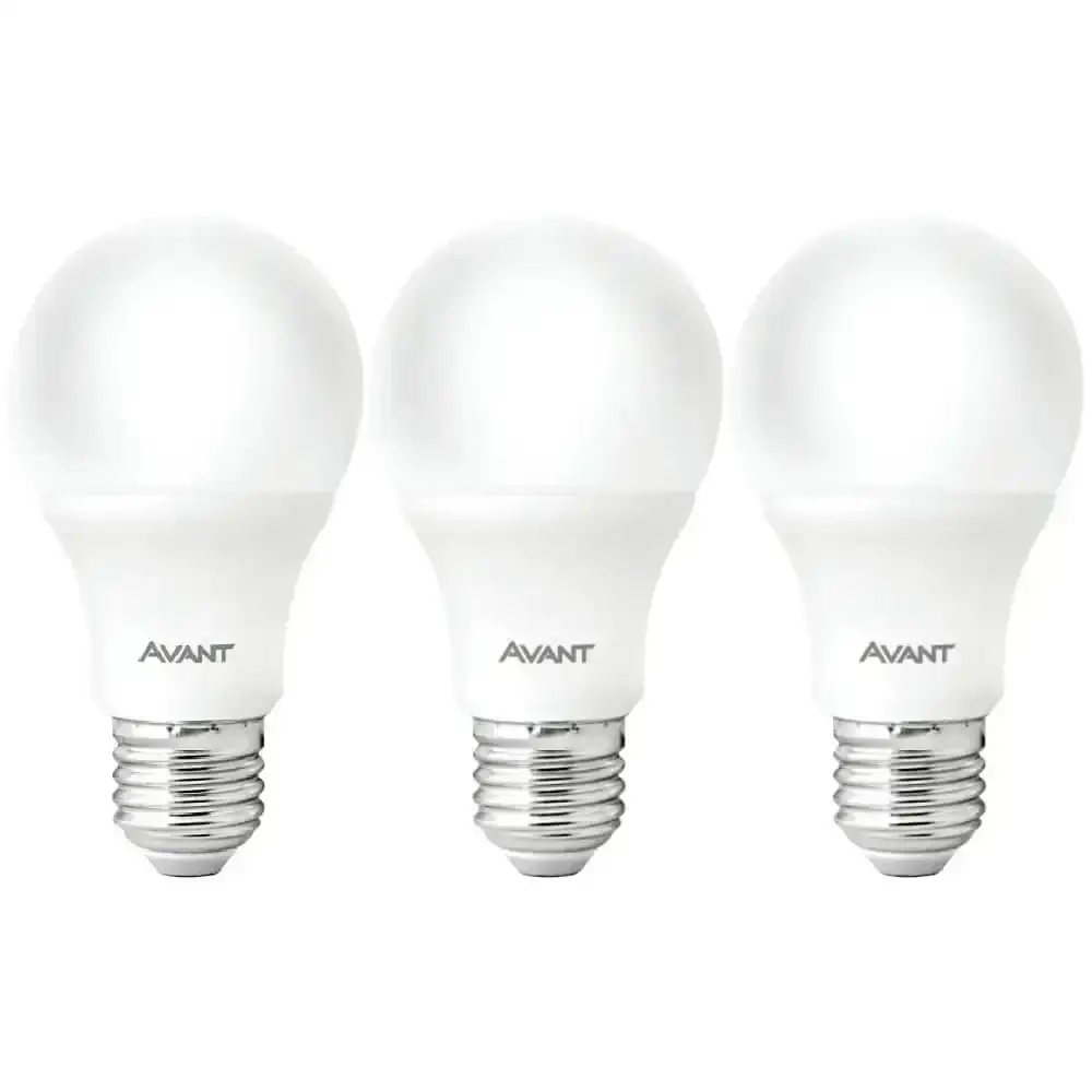 Lâmpada LED pera 7W bivolt 6500K com 3 unidades Avant