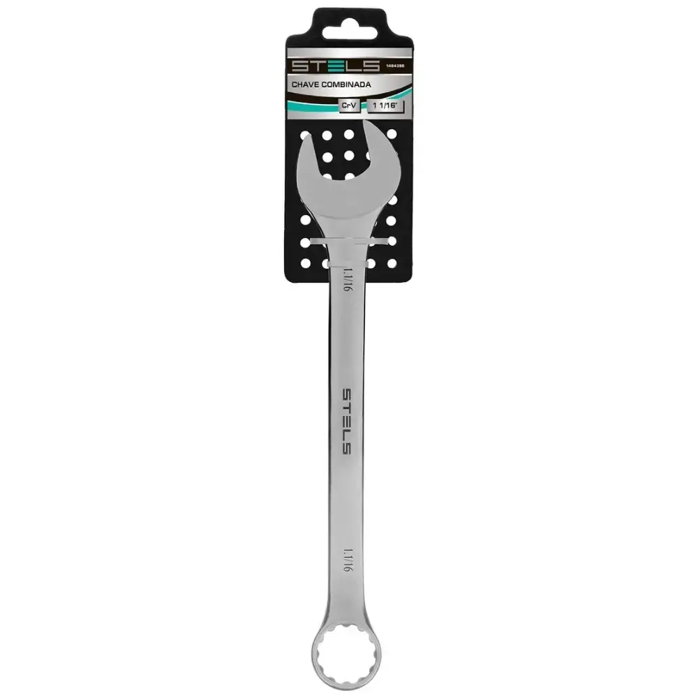 Chave combinada 1.1/16 POL cromo vanádio Stels — fotografia 3