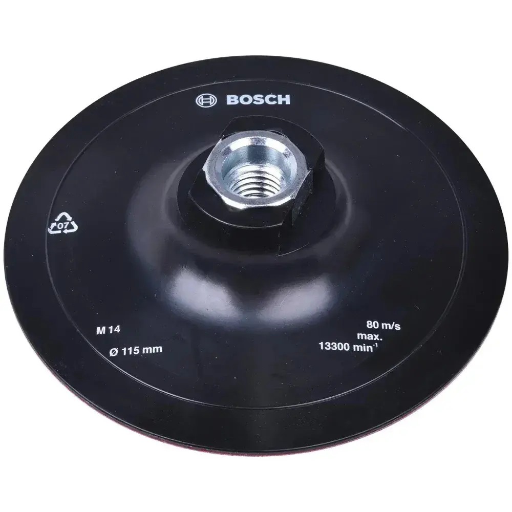 Prato autoaderente para esmerilhadeira com velcro 115MM Bosch — fotografia 8