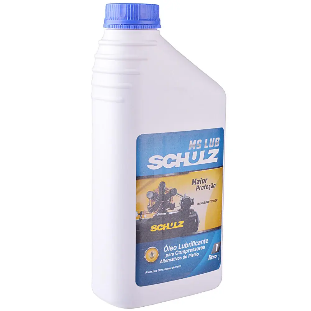 Óleo lubrificante para compressor de ar mslub 1L Schulz — fotografia 3