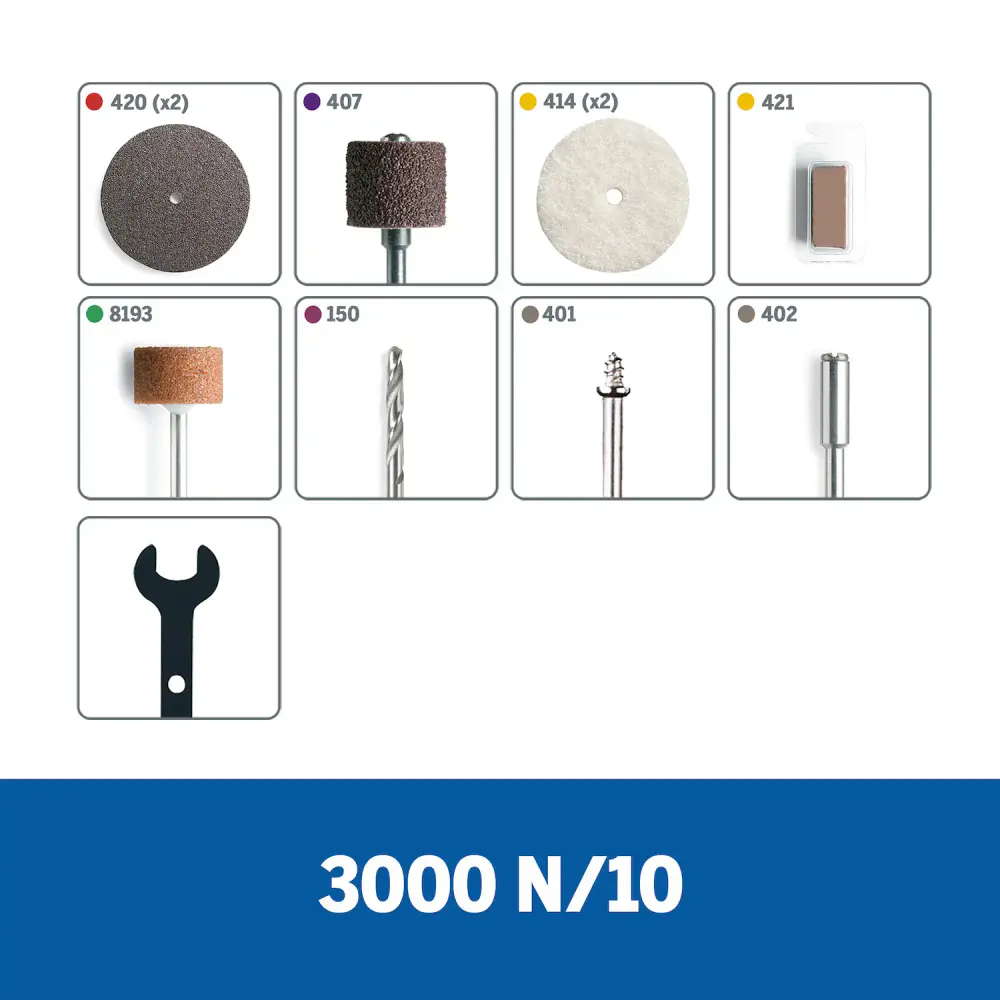 Micro retífica 3000 com 10 acessórios Dremel 220 V — fotografia 4