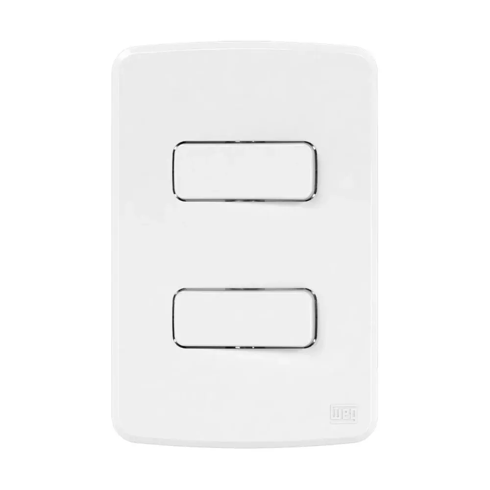 Interruptor 2TP linha composé 4X2 branco 10A da WEG — fotografia 2