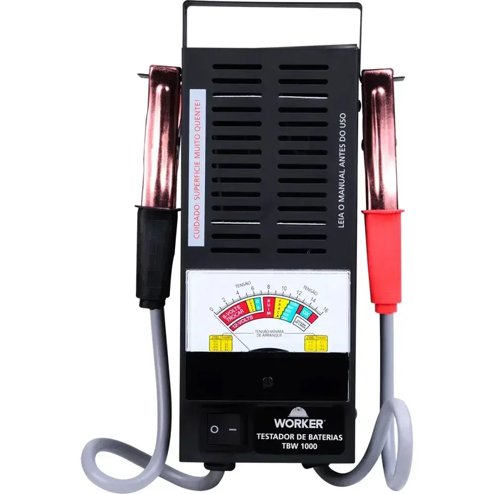 Testador de baterias TBW1000 100A 170AH 16VCC Worker — fotografia 6