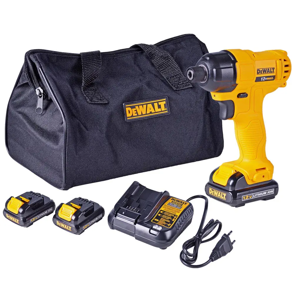 Parafusadeira de impacto bateria 1/4” 12V litio da Dewalt