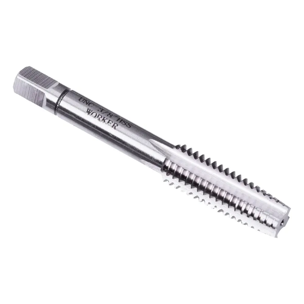 Jogo macho manual DIN351 unc 3/8"X16" 3 peças Worker — fotografia 3
