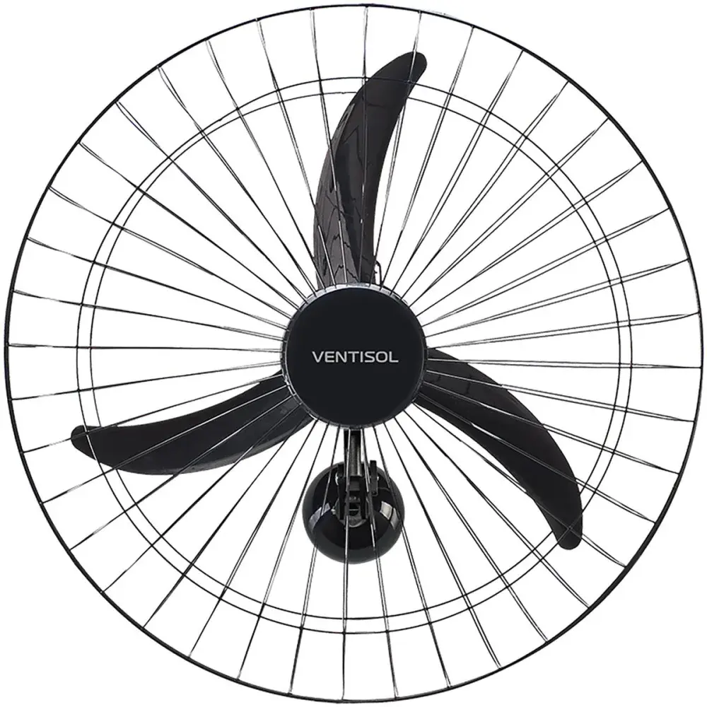 Ventilador de parede oscilante 60CM preto Ventisol