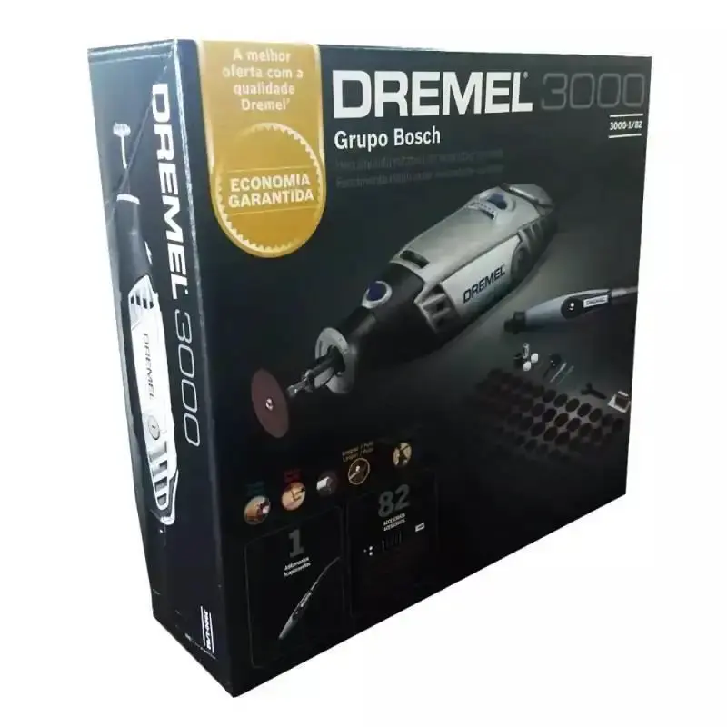 Retífica Dremel 3000 com eixo flexível, 82 acessórios e suporte 2222 Dremel 110 V — fotografia 8