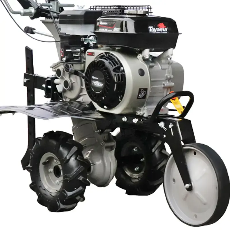 Motocultivador à gasolina 7,0 HP 4T 212 CC rodas e enxadas TT75R-XP 701-010 Toyama — fotografia 3