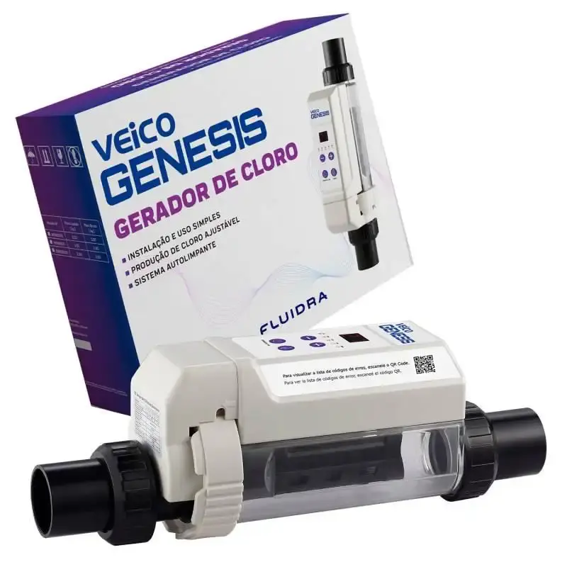 Gerador Automático de Cloro GENESIS 20 gr/h Piscinas até 60.000 Litros GENESIS 20 VEICO FLUIDRA — fotografia de referência