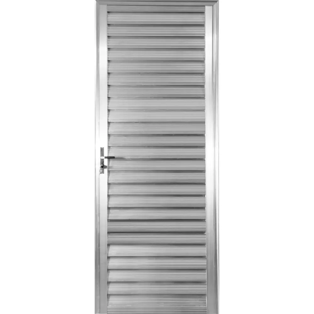 Porta veneziana spp alumínio direita 210X80CM Aluvid — fotografia de referência