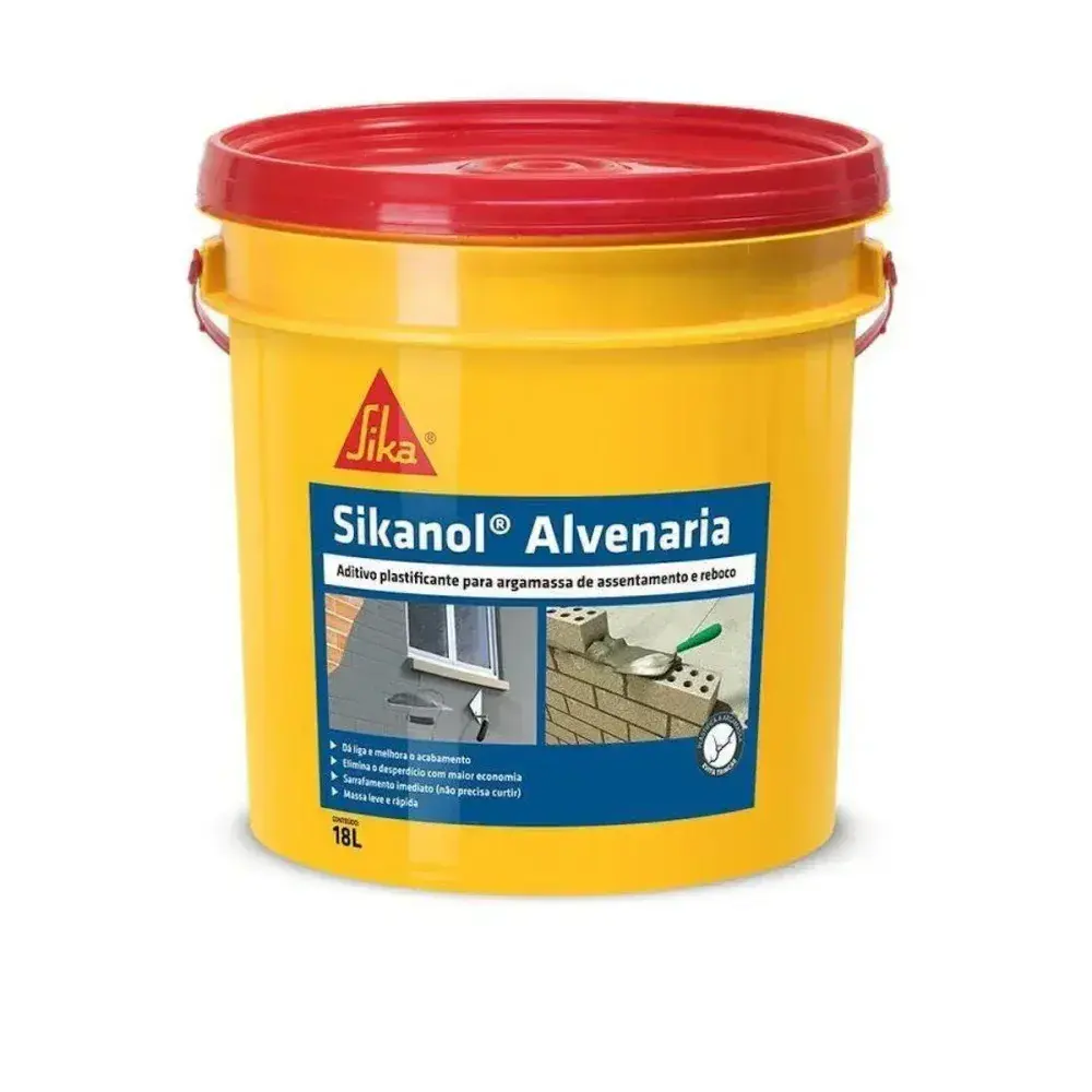 Sikanol® alvenaria aditivo plastificante e estabilizador 18L Sika — fotografia 2
