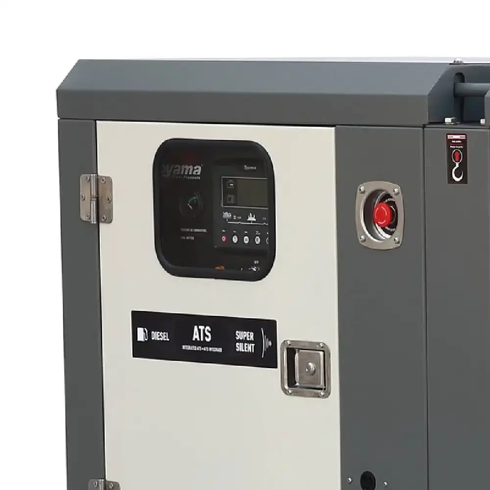Gerador a diesel cabinado 27,5KVA silencioso trifásico 380V TDMG25SE3-ATS 254-201 Toyama — fotografia 3