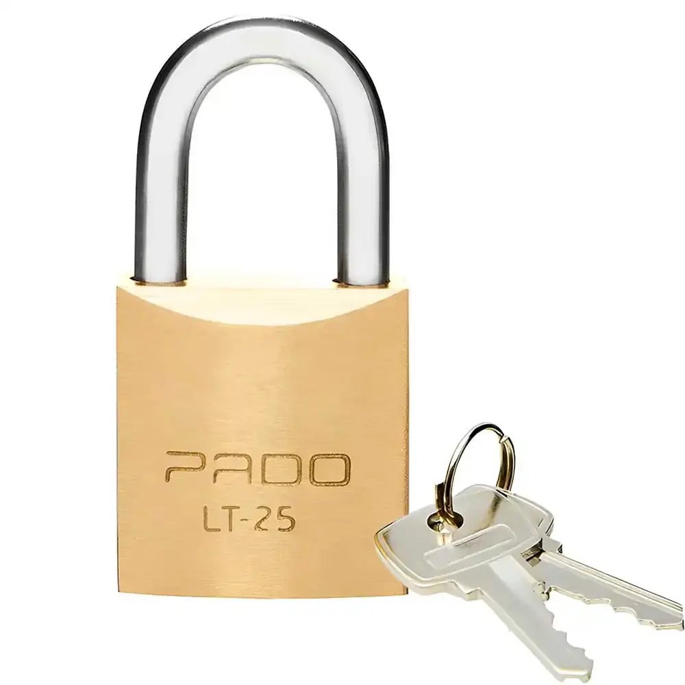 Cadeado 25 MM mesmo segredo com 2 chaves Pado