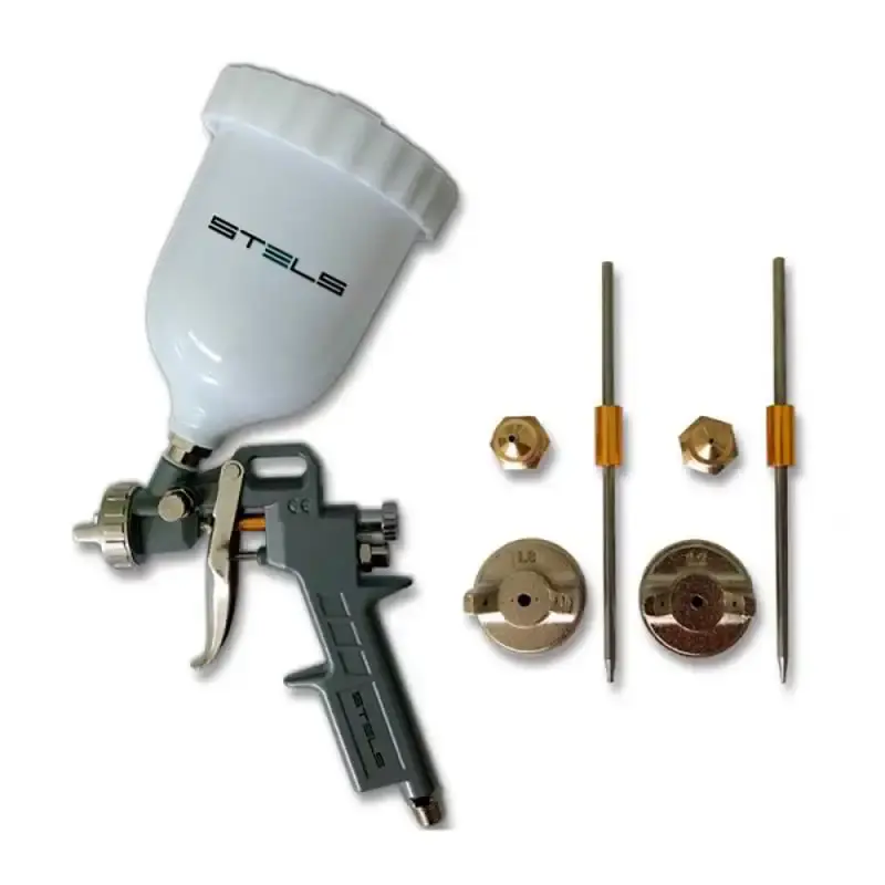 Pistola de Pintura 600 ML Tipo Gravidade c/ Kit de Bocais + Pistola de Pintura HVLP 600 ML — fotografia 4