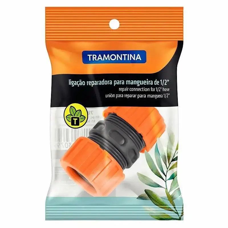 Emenda reparadora 1/2 pol para mangueira kit com 10 unidades Tramontina — fotografia 3