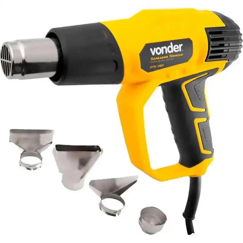 Soprador térmico 2000W 3 estágios STV 200 com bicos Vonder 220 V — fotografia de referência
