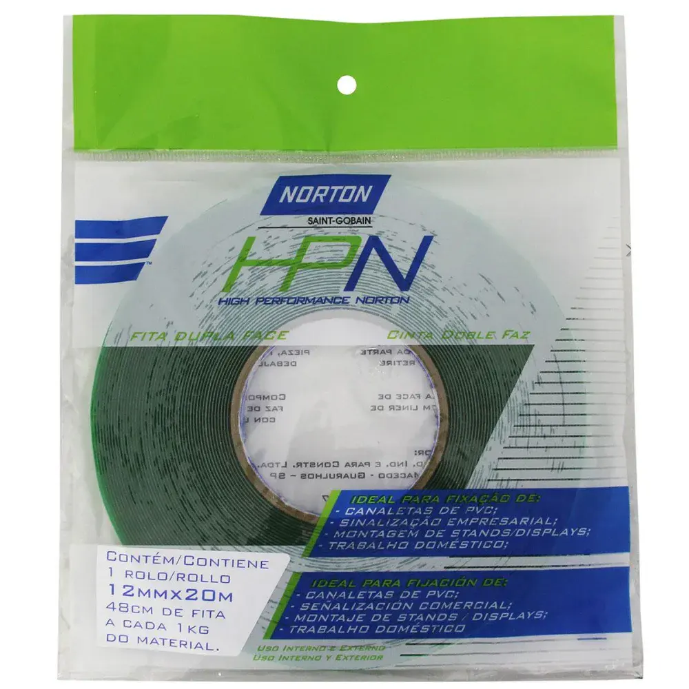 Fita dupla face multiuso hpn 12MM x 20MM Norton — fotografia de referência