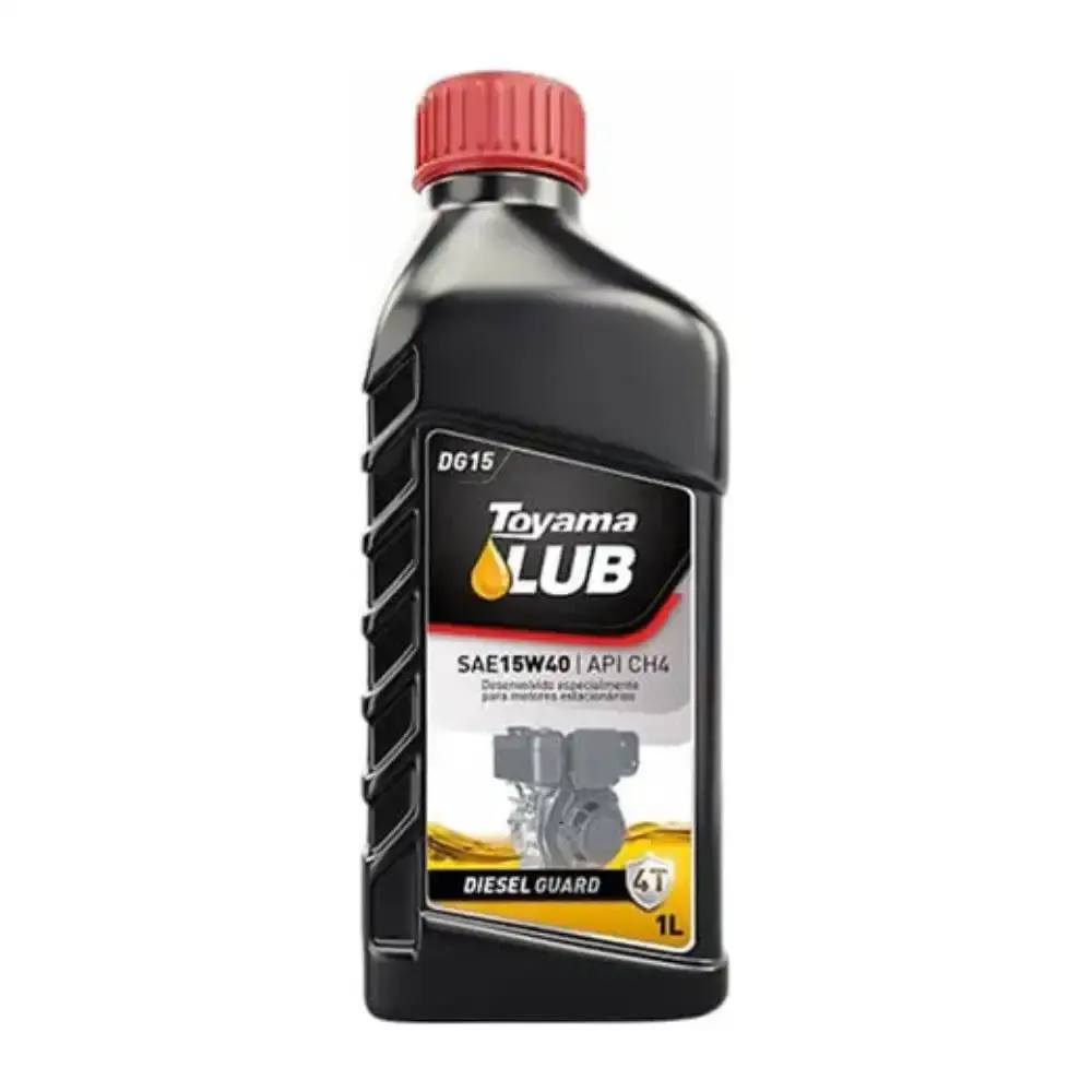 Óleo lubrificante motores a diesel 5W-40 CH-4 1 litro Toyama — fotografia de referência