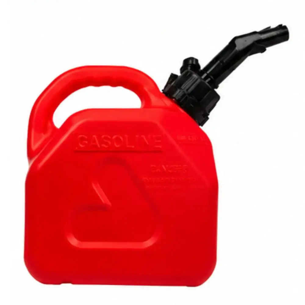 Galão em polietileno 5L para gasolina vermelho com extensor e tampa 2141 Bremen — fotografia de referência