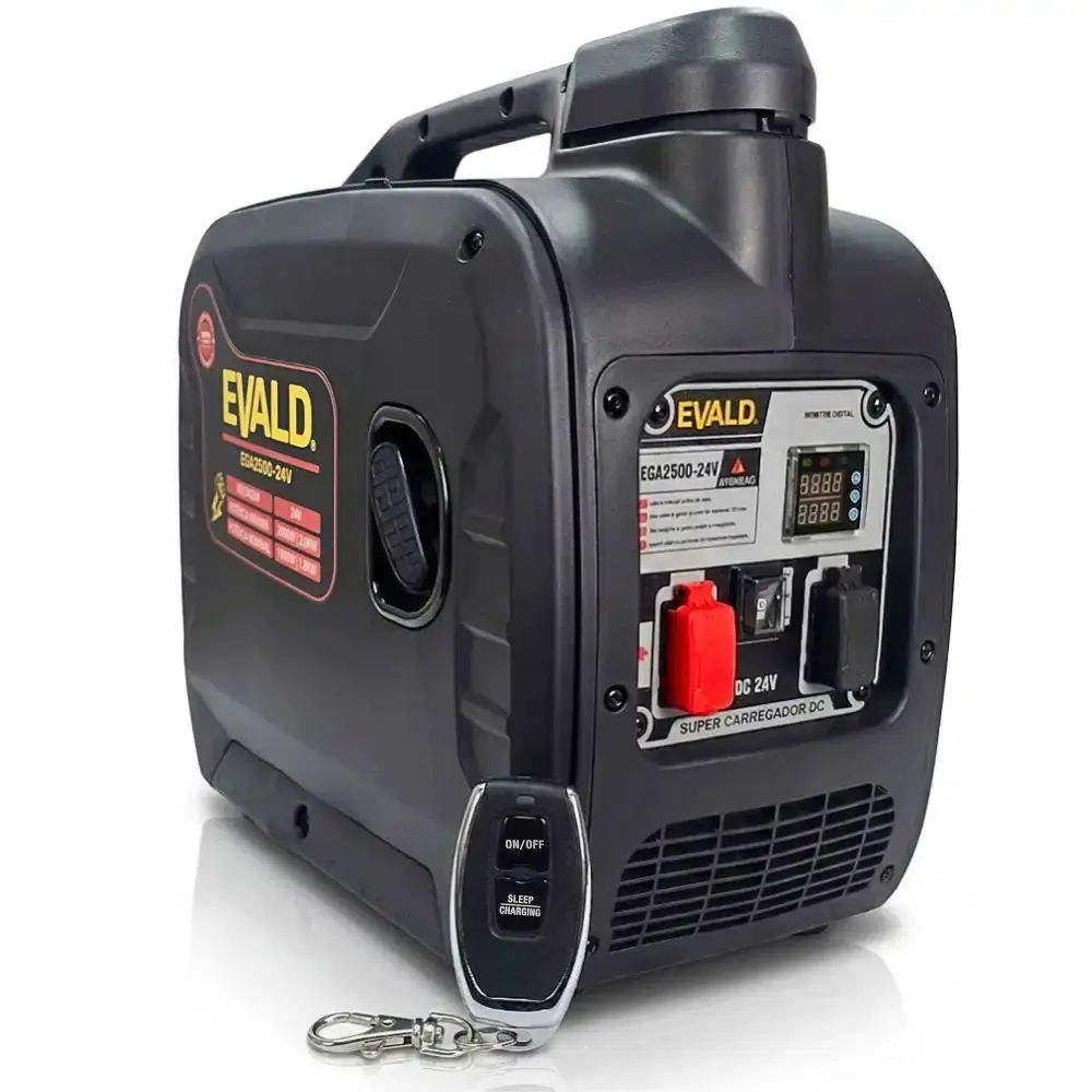 Gerador a gasolina automotivo para baterias 24V inteligente caminhão motorhome EGA2500-24V Evald — fotografia de referência