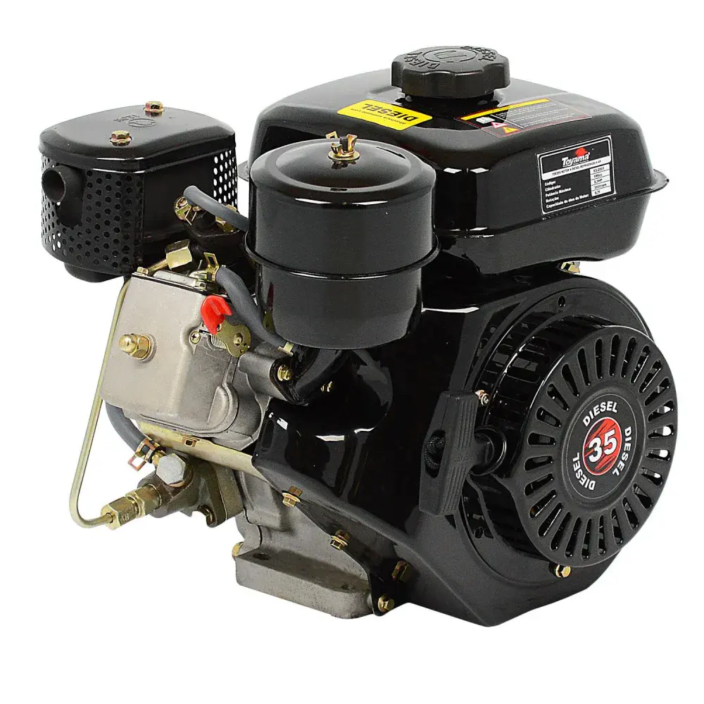 Motor a diesel horizontal 3,3 hp 4 tempos TDE35S Toyama — fotografia 4