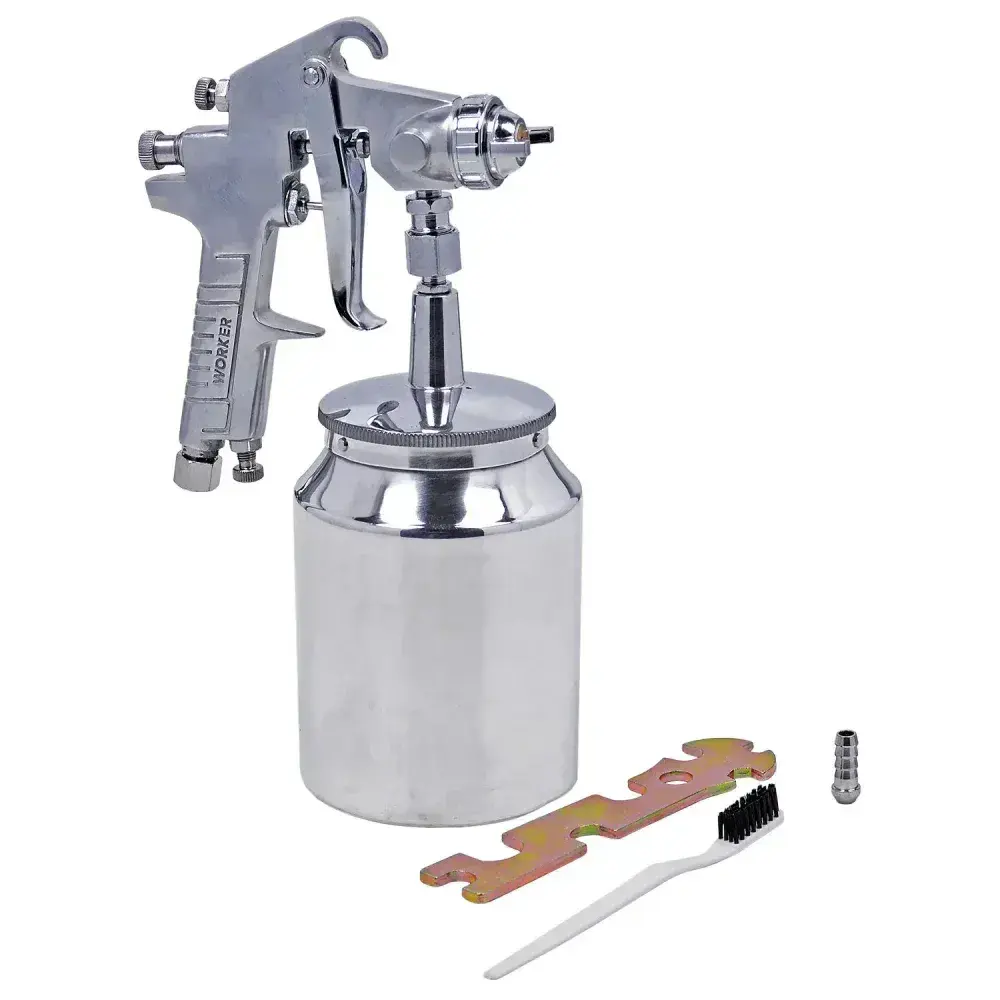 Pistola de pintura alta produção 1 litro 2,0 mm Worker — fotografia 6