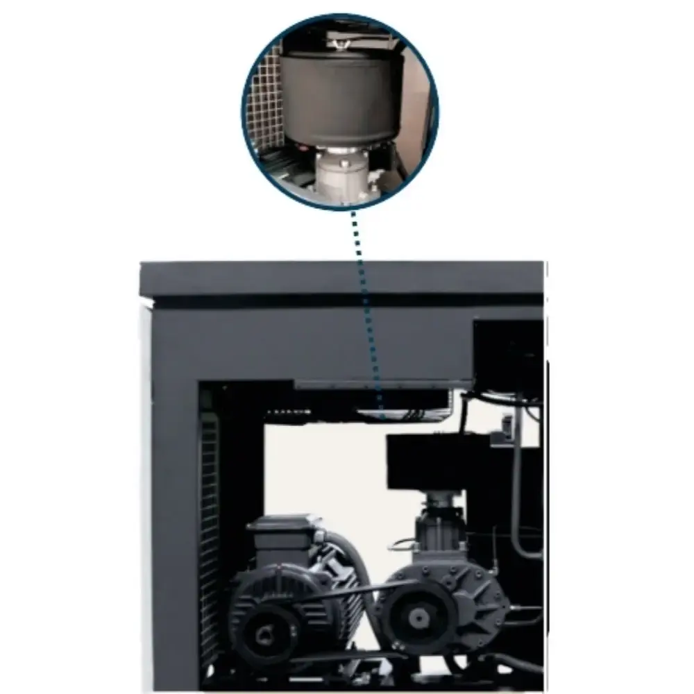 Compressor de parafuso platinum com reservatório 360L 20HP 10BAR 380V TB20 techto — fotografia 5